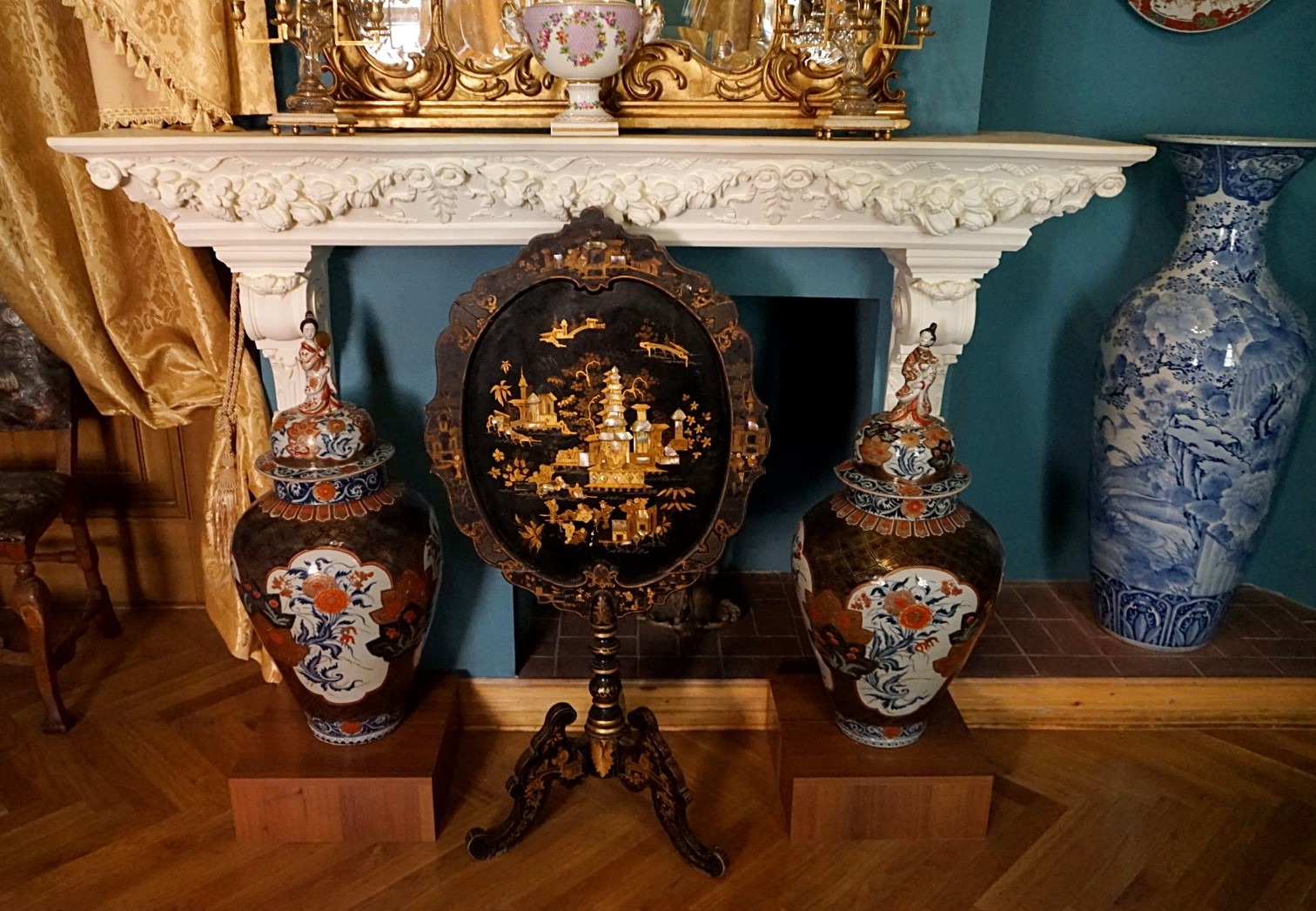Inside Bandinelli palace in Lviv. Lviv museums