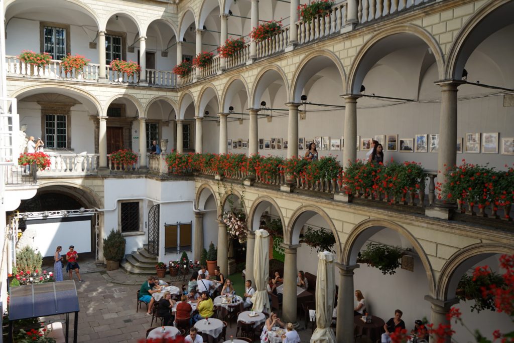 Italian courtyard in Lviv