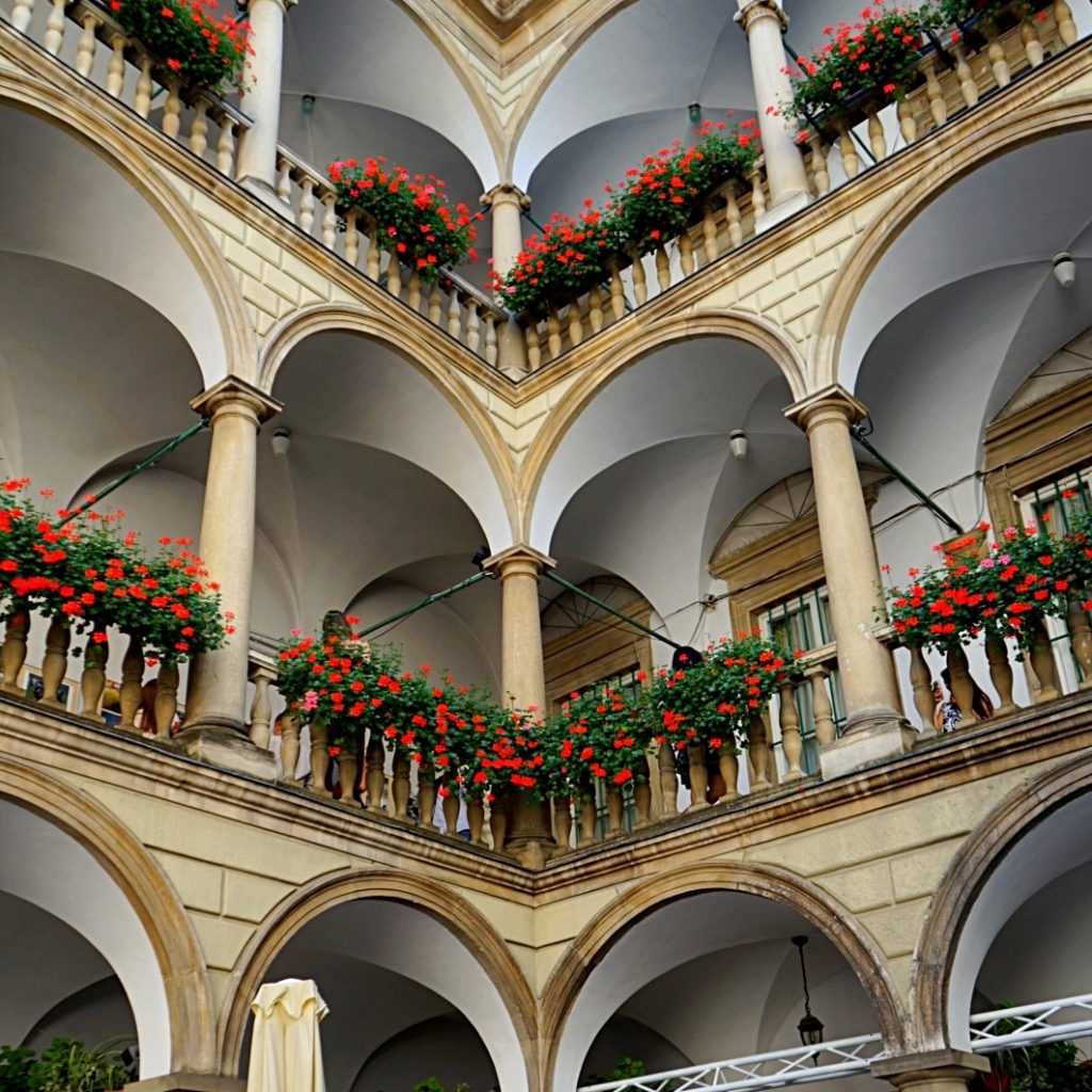 Italian courtyard as a part nof Lviv museums
