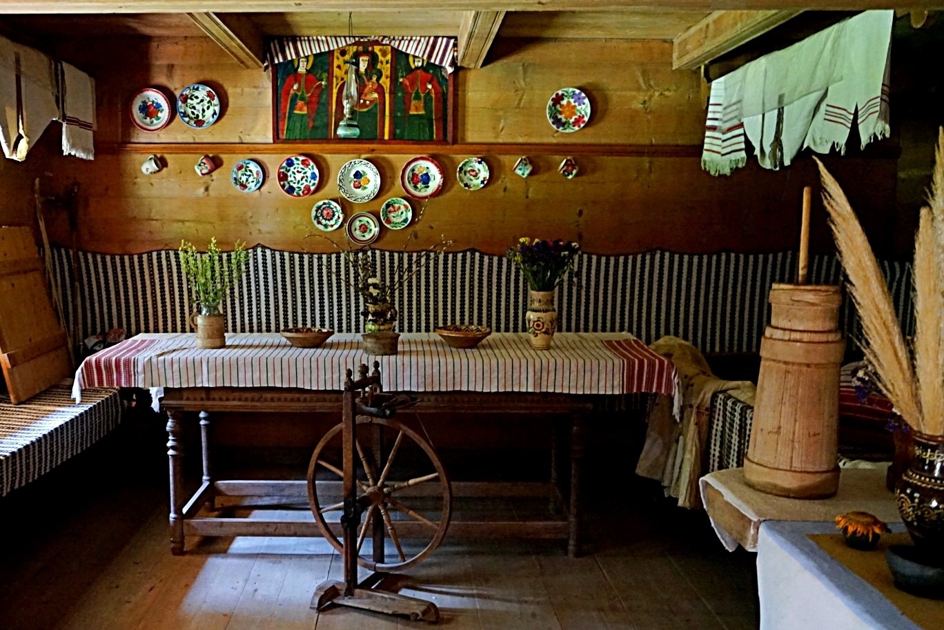  Museum of Folk Architectures, inside a wooden house