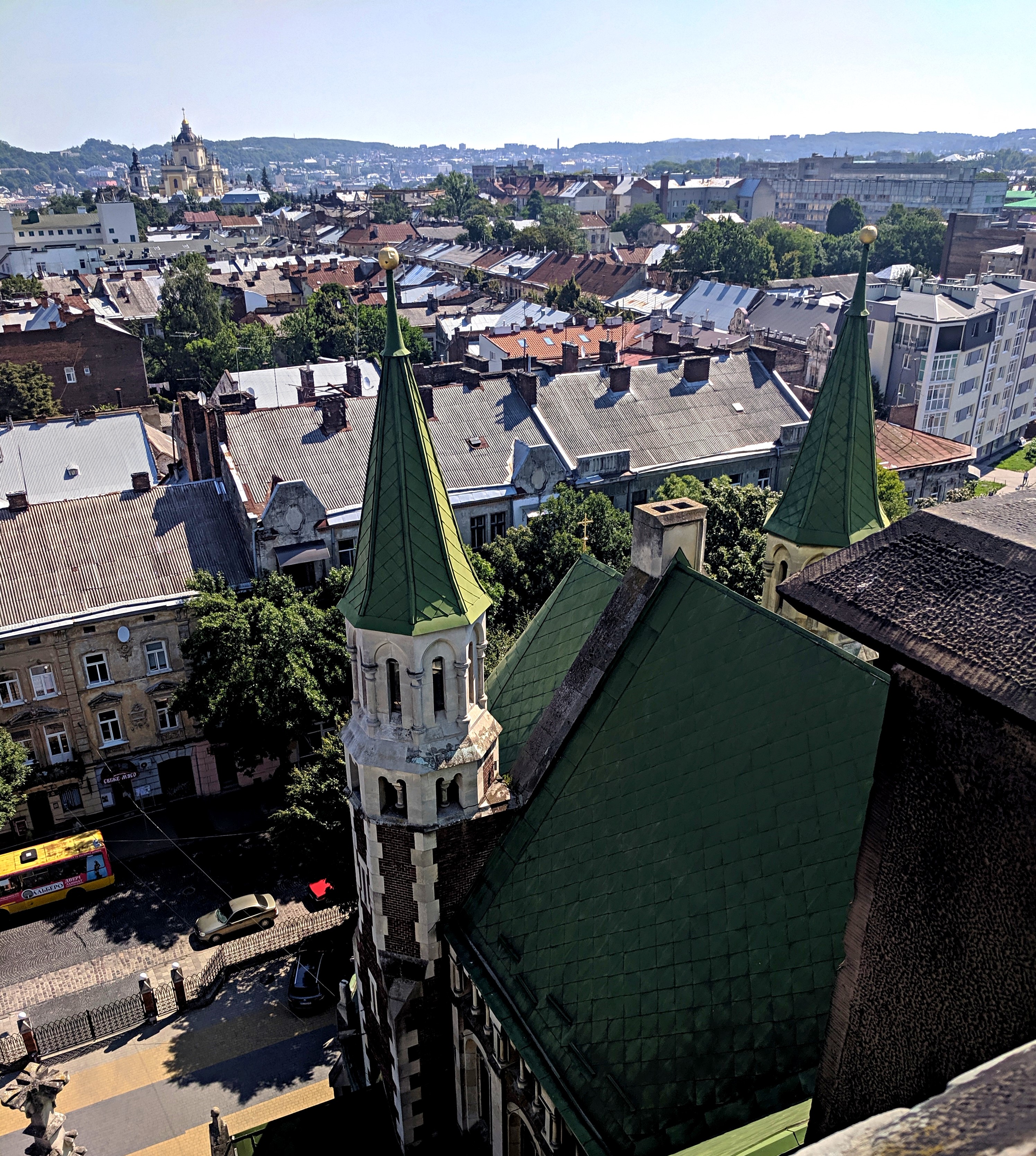 the view from the church tower