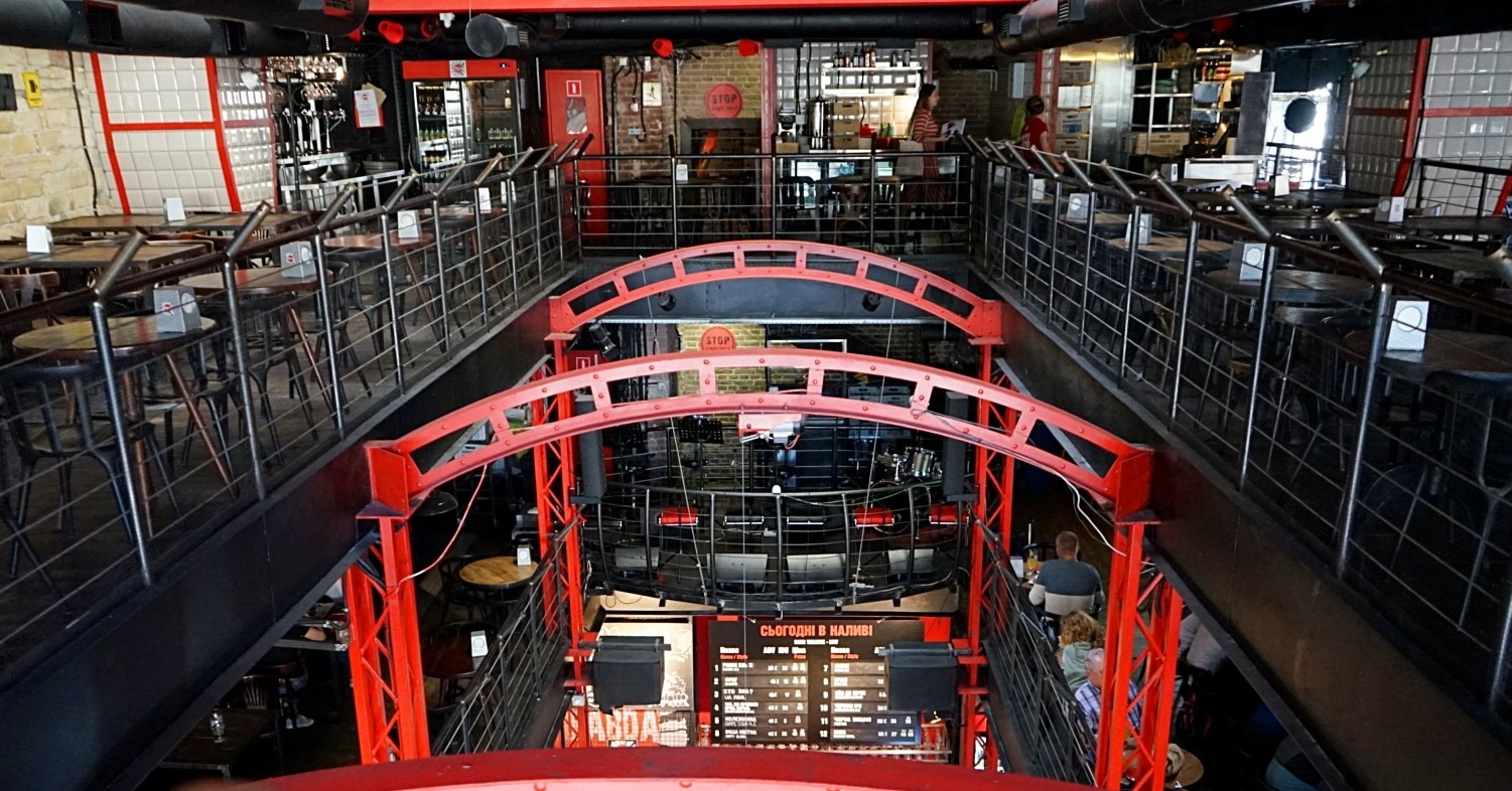 The third floor of the beer theater