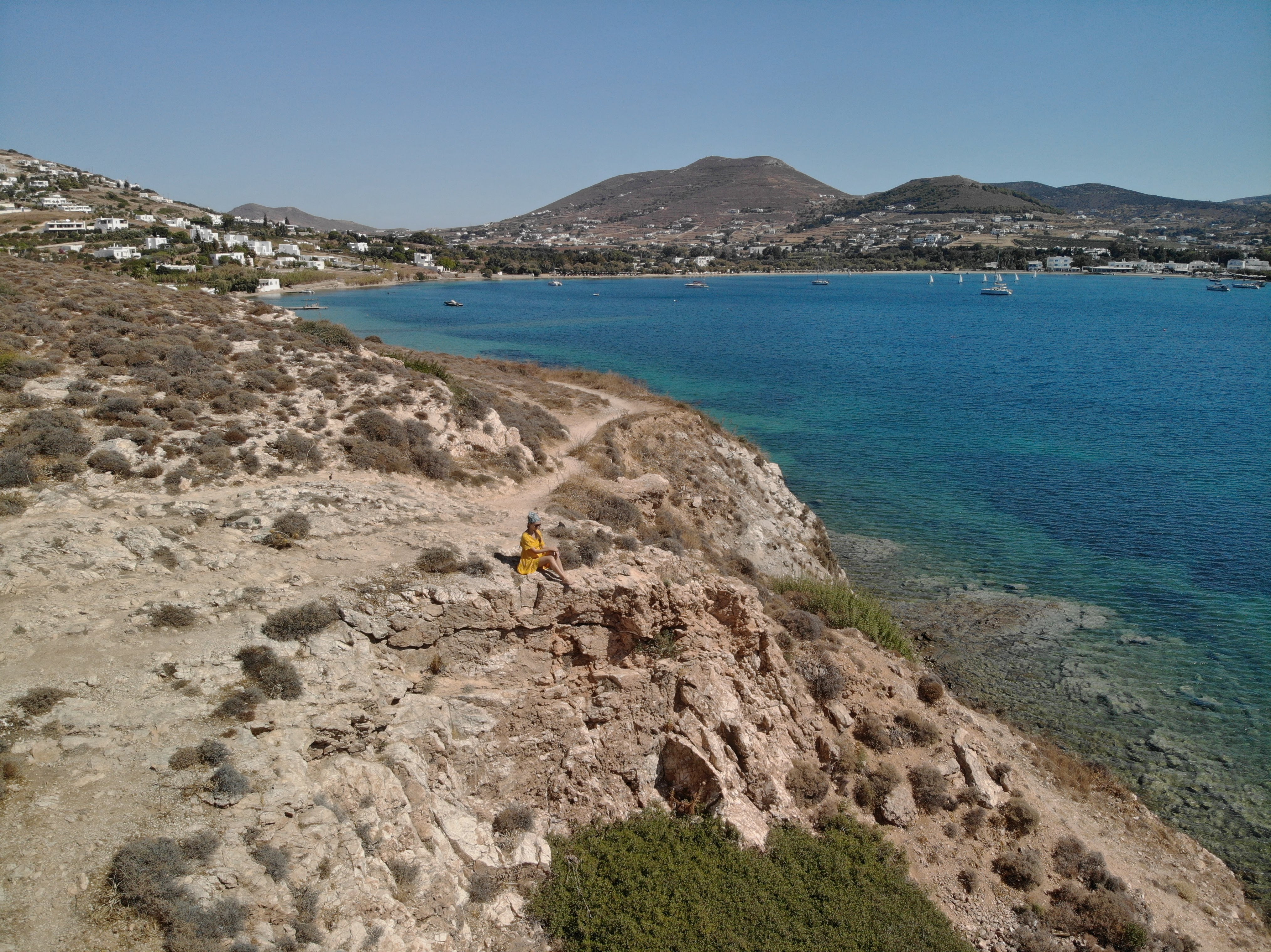 Trail from Parikia to Krios and Marcello beaches