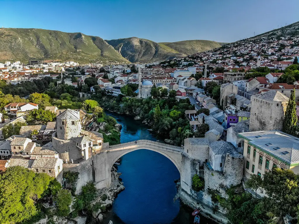The famous bridge of Mostar