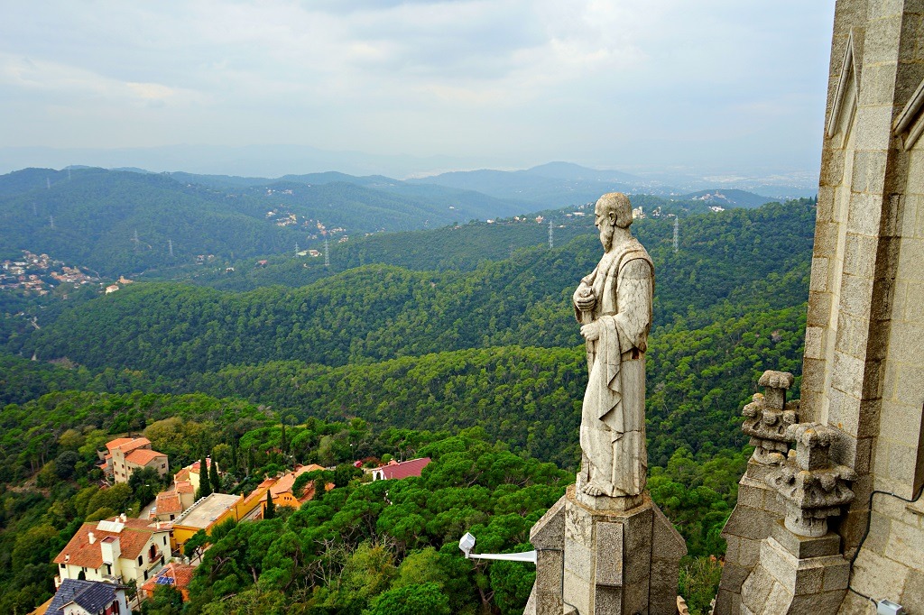 The view from the top of the Temple Of The Sacred Heart Of Jesus (Tibidabo)