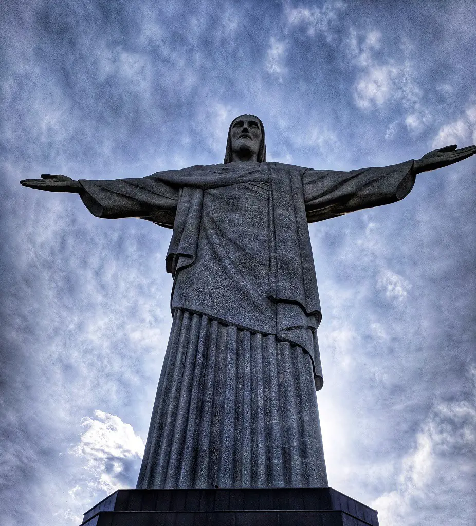 visiting Christ the redeemer from Copacabana