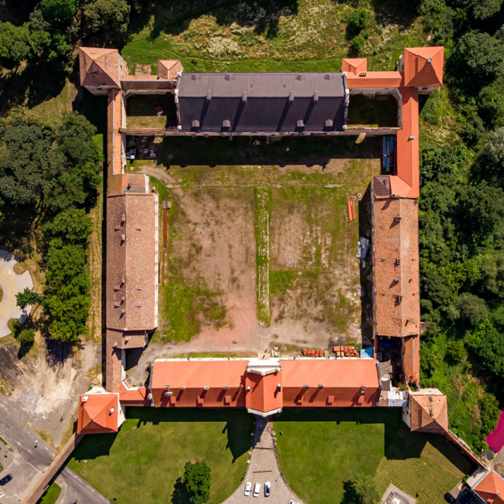 Drone photo of the castle