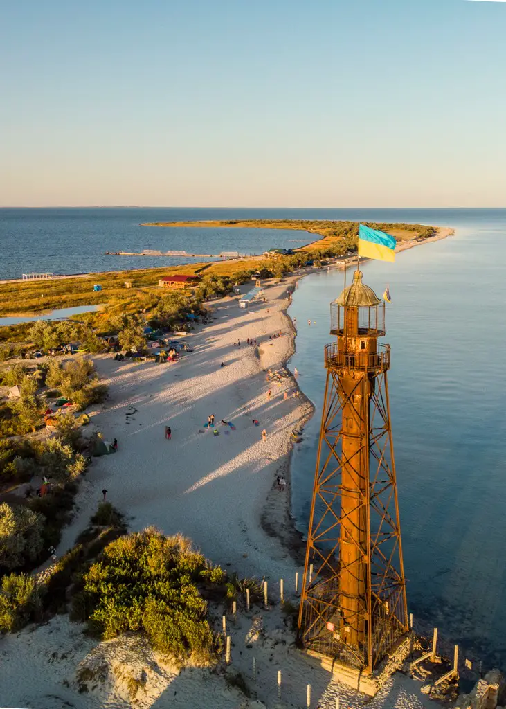 Lighthouse, Dzharylhach island, Ukraine