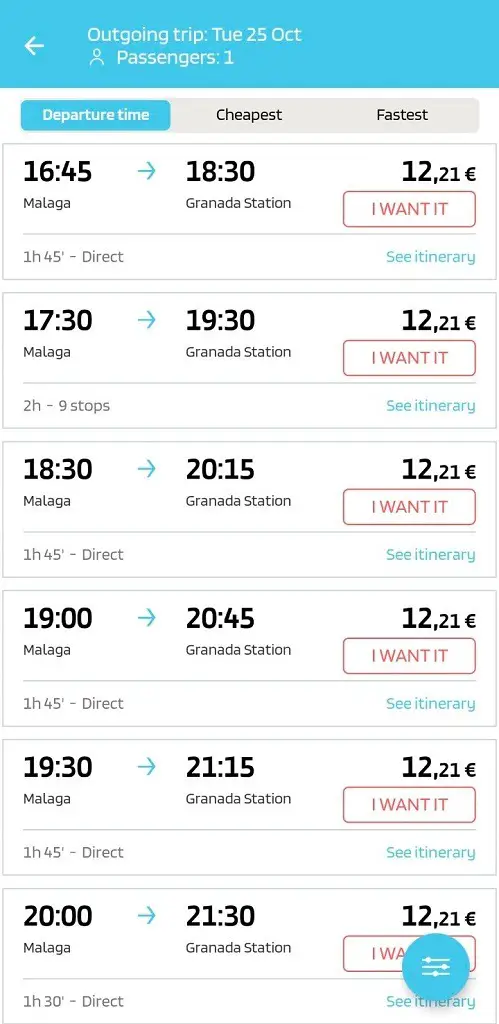 How To Get To Granada From Malaga