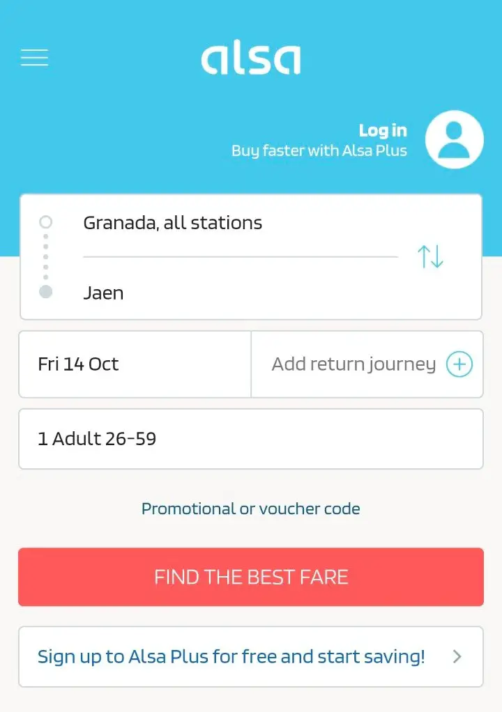 alsa app. you can buy your bus tickets 