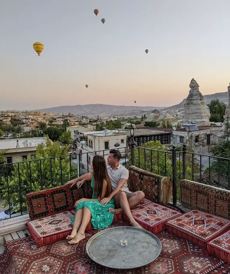 Get Pictures At The Top Roof Terrace of Your Hotel, Goreme, Cappadocia