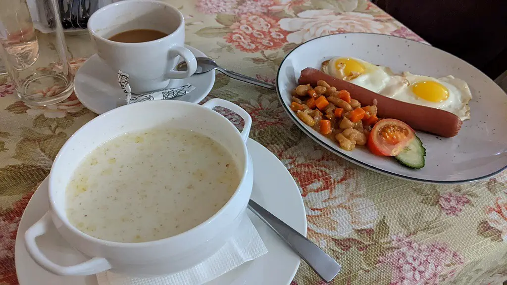English breakfast at the Hotel Star