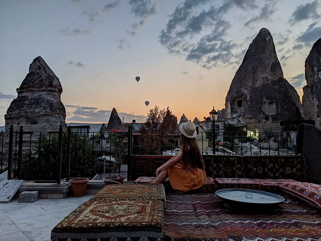 Get Pictures At The Top Roof Terrace of Your Hotel, Goreme, Cappadocia