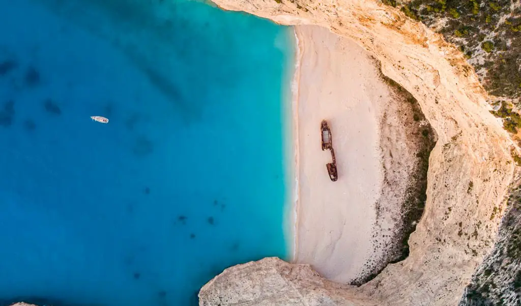 Shipwreck Beach on Zakynthos, Greece
