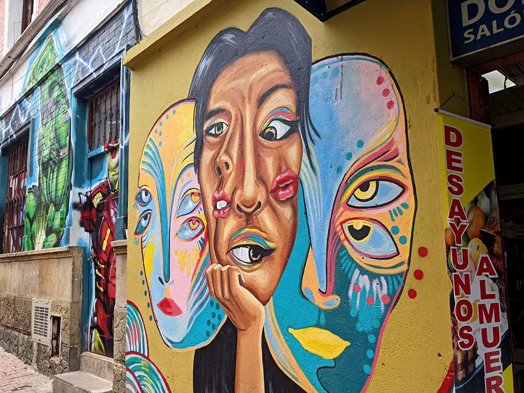 Explore The Old Town (La Candelaria) and its Street Art