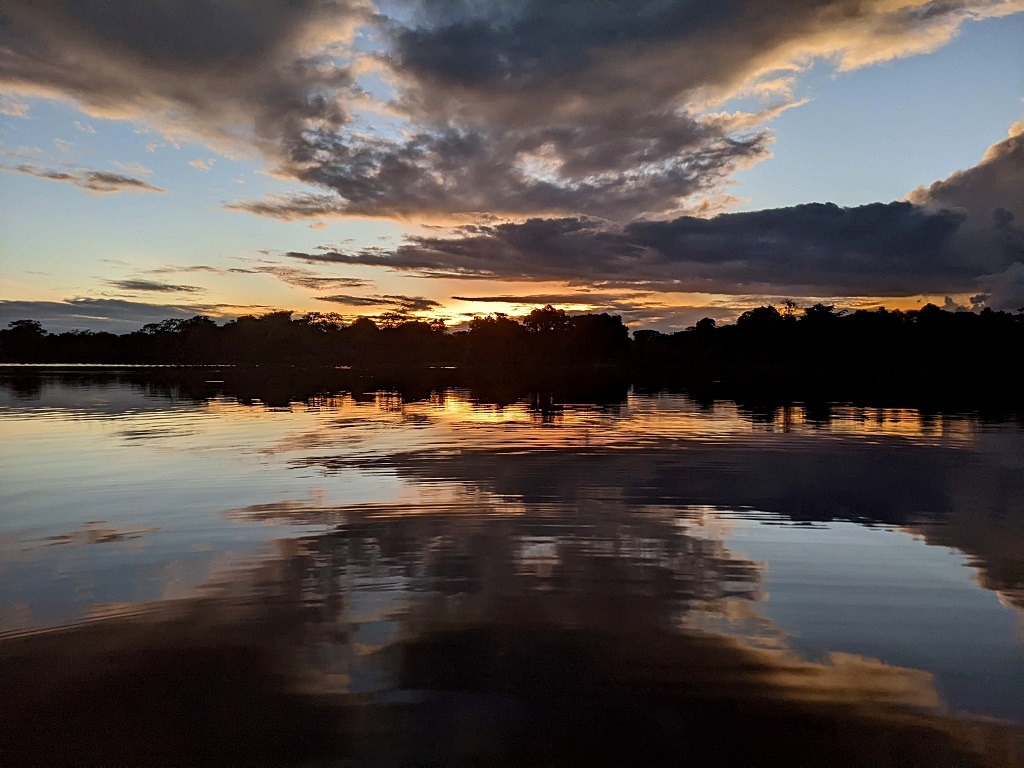 Sunset at Tarapoto lake