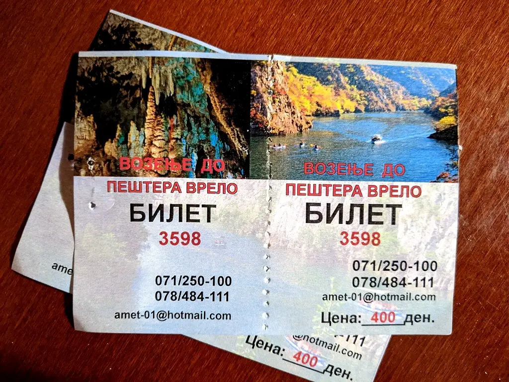 tickets for the boat tour